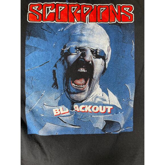 Scorpions Blackout Megadeth Tour Tee 2017 Large - Picture 5 of 7